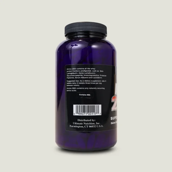 قرص آمینو 2002 آلتیمیت نوتریشن | ULTIMATE NUTRITION AMINO 2002 2 قرص Amino 2002 Ultimate Nutrition مخصوص ورزشکاران و عضلهسازی