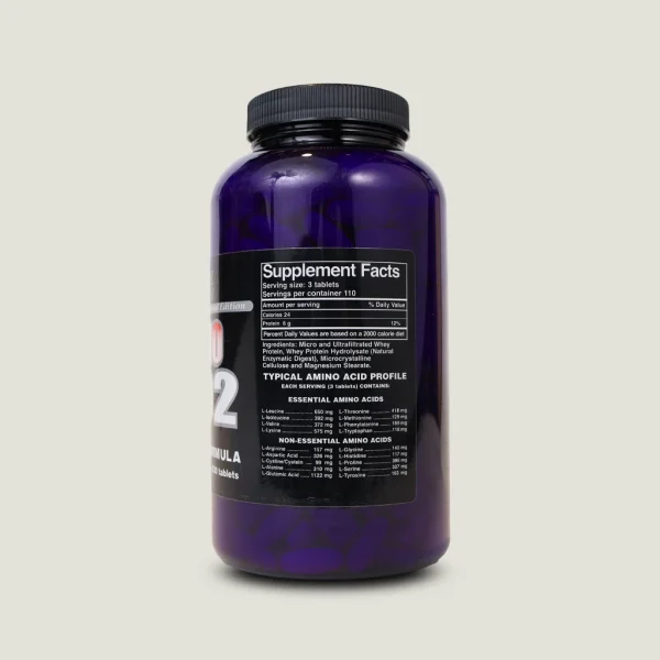قرص آمینو 2002 آلتیمیت نوتریشن | ULTIMATE NUTRITION AMINO 2002 1 جدول آمینو اسید آمینو 2002 التیمیت نوتریشن با مقادیر لوسین و گلوتامیک اسید