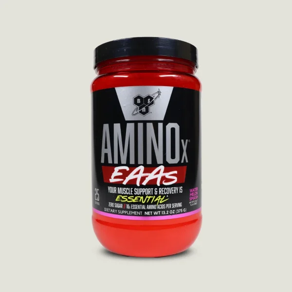 مکمل-آمینو-ایکس-EAAs-BSN-375g-اصلی-طعم-هندوانه آمینو ایکس EAAs بی اس ان با طعم هندوانه و 25 سروینگ