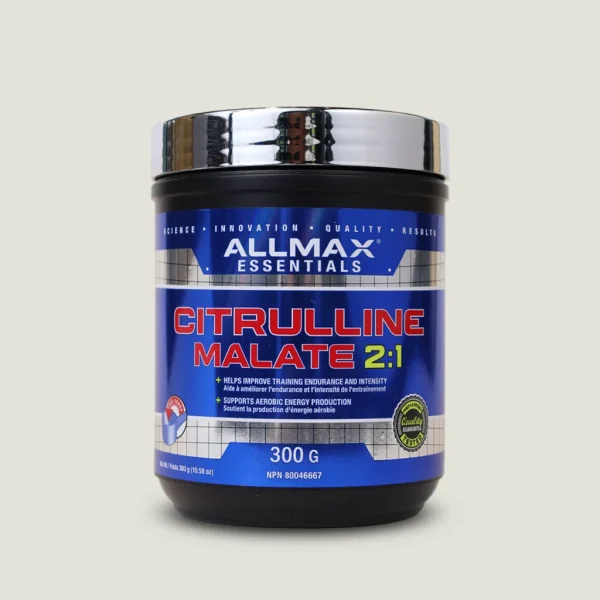 پودر Citrulline Malate ALLMAX با ۲ گرم دوز در هر سروینگ 300 گرم