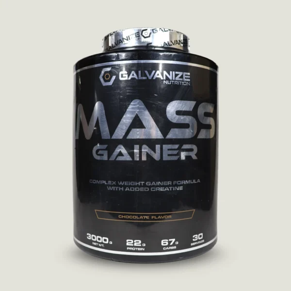 مکمل-گینر-ماس-گالوانیز-3000g-اصلی-طعم-شکلات گینر Galvanize Nutrition با طعم شکلات و 30 سروینگ