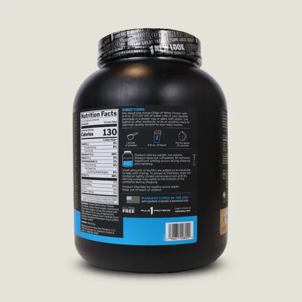 پروتئین وی رول وان طرح جدید 2.2 کیلو| r1 whey blend protein 5 وی رول وان طراحی جدید فاقد گلوتن ساخت آمریکا برای عضلهسازی و ریکاوری