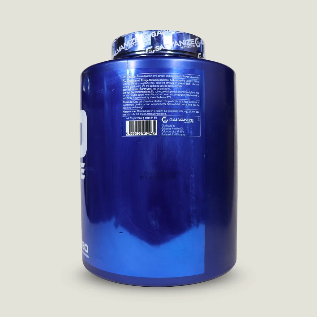 پروتئین وی ایزوله 100٪ کروم گالوانیز نوتریشن | Galvanize 100 Isolate CFM 2 وی ایزوله Galvanize Nutrition کروم با 80 سروینگ