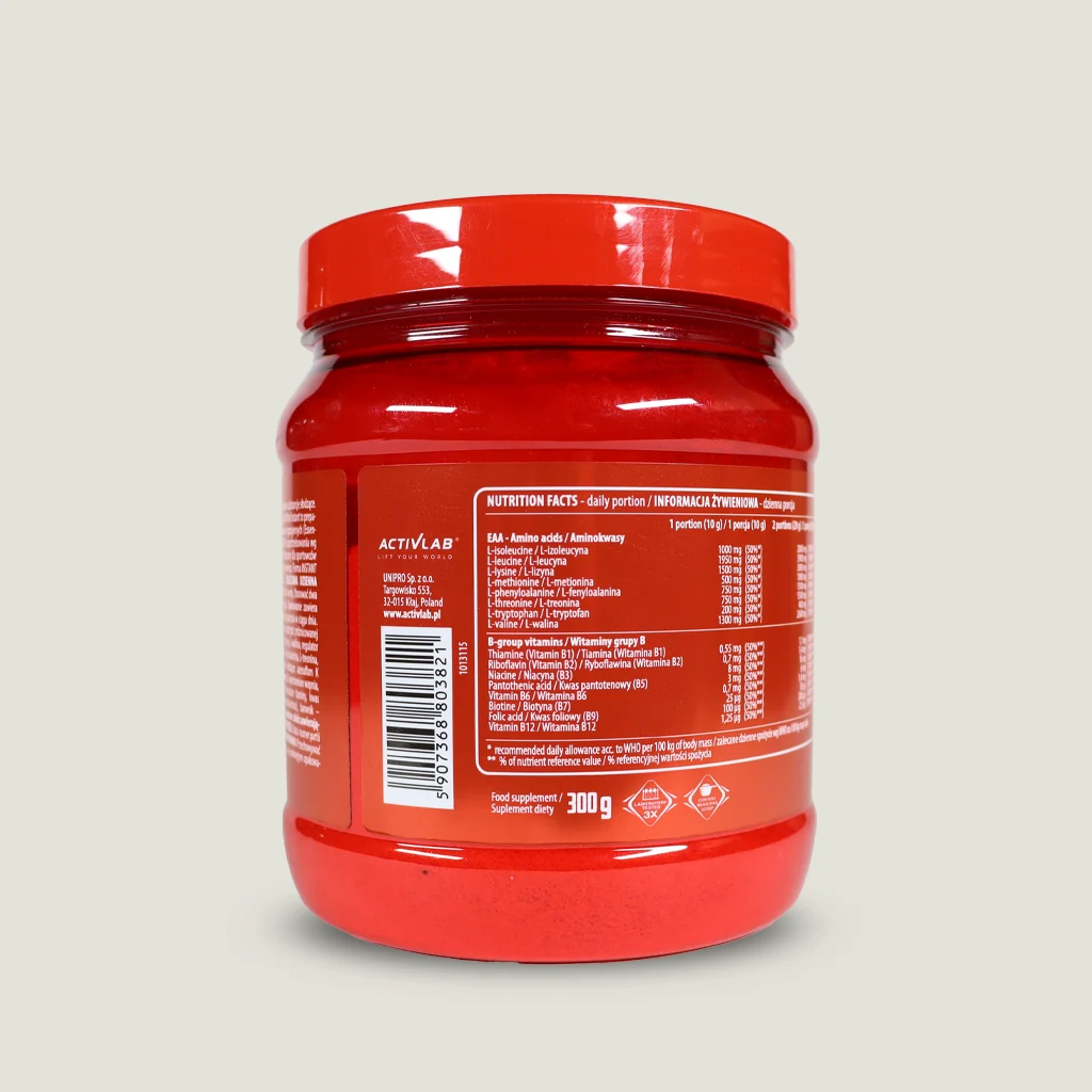 ای ای ای اکسترا اینستنت اکتیولب (۳۰۰ گرم) | Activlab EAA XTRA INSTANT 3 EAA ACTIVLAB حاوی 7.95g EAA و 8 ویتامین گروه B