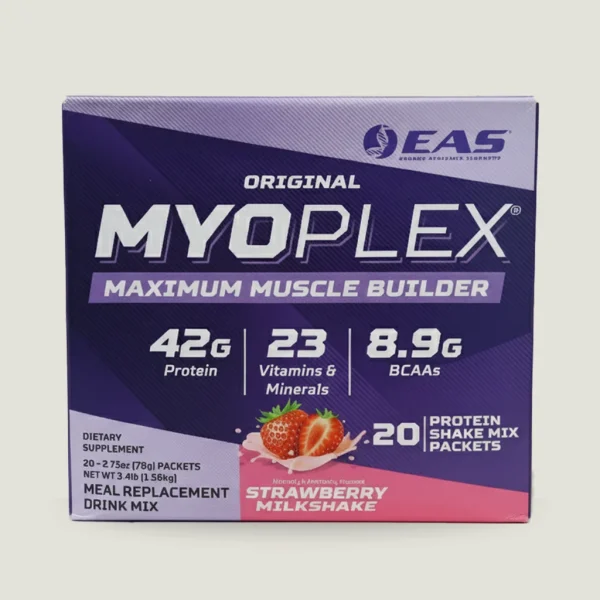 پودر-پروتئین-EAS-Myoplex-Original-42g-توت-فرنگی بسته بندی مایوپلکس اورجینال با طعم میلک شیک توت فرنگی