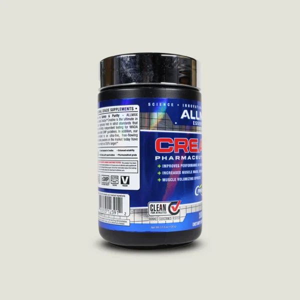کراتین 100 گرمی مونوهیدرات آلمکس | Allmax Essentials Creatine 2 کراتین 100 گرمی ALLMAX CreaSyn برای افزایش حجم، قدرت و اندازه عضلات