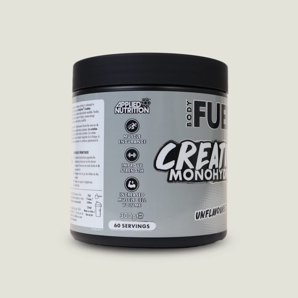 کراتین مونوهیدرات اپلاید نوتریشن بدون طعم | Applied Nutrition Monohydrate Creatine Unflavored 8 کراتین بادی فیول اپلاید طرح جدید برای افزایش عملکرد در تمرینات شدید