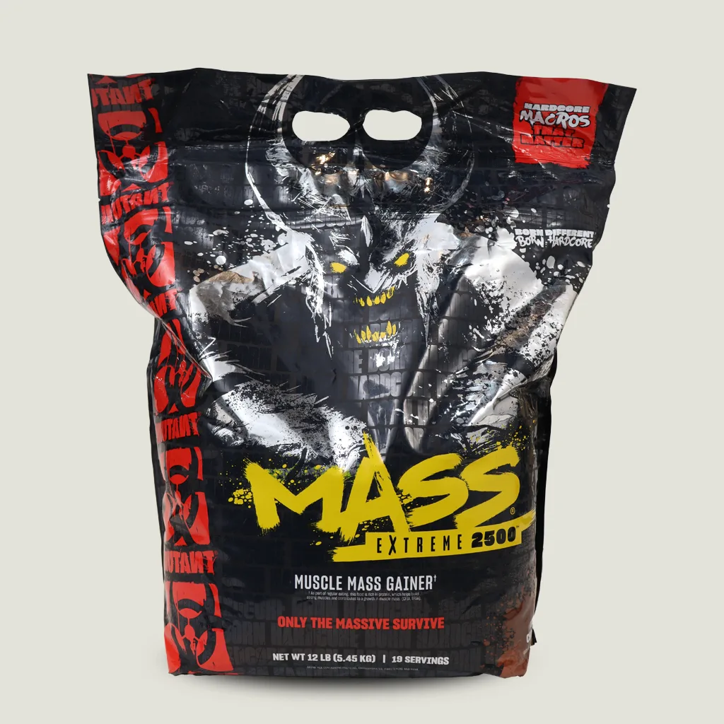 . گینر Mutant Mass Extreme حاوی ۷ گرم فیبر و کربوهیدرات از نشاسته نخود و جو