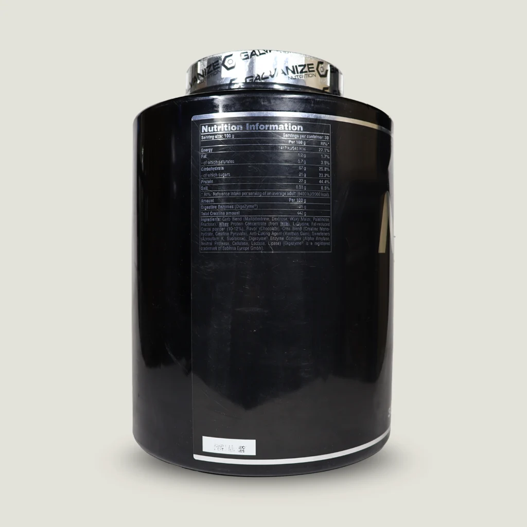 مس گینر گالوانیز با 341 کیلوکالری و 22 گرم پروتئین در هر 100 گرم