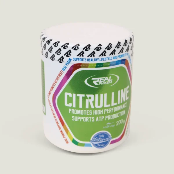 سیترولین مالات ریل فارم 200 گرم | REAL PHARM CITRULLINE 1 پودر Citrulline Real Pharm برای افزایش جریان خون و استقامت
