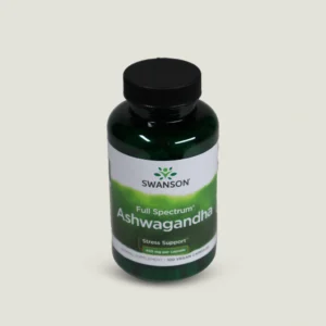 آشواگاندا سوانسون ۱۰۰ تایی اصل آمریکا | Swanson Full Spectrum Ashwagandha 9 اشواگاندا فول اسپکتروم سوانسون - ۱۰۰ کپسول وگان - ۴۵۰ میلیگرم - مدیریت استرس