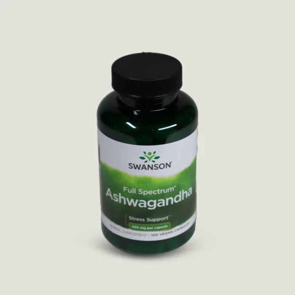 آشواگاندا سوانسون ۱۰۰ تایی اصل آمریکا | Swanson Full Spectrum Ashwagandha 4 اشواگاندا فول اسپکتروم سوانسون - ۱۰۰ کپسول وگان - ۴۵۰ میلیگرم - مدیریت استرس