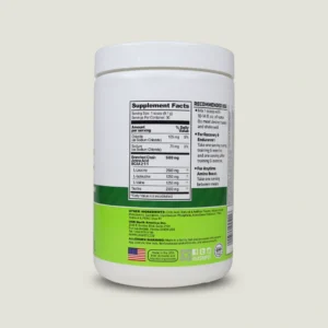 جدول ترکیبات دقیق BCAA یواسان حاوی ۵ گرم آمینو اسید و ۲ گرم تائورین