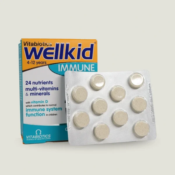 قرص جویدنی ول کید سیستم ایمنی کودکان (12-4) | WellKid IMMUNE CHEWABLE 1 قرص جویدنی ول کید IMMUNE