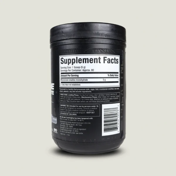 کراتین ماسل تک پلاتینیوم ۴۰۰ گرم | Muscletech Platinum 100% Creatine 1 جدول حقایق مکمل کراتین ماسل تک با ۸۰ سروینگ
