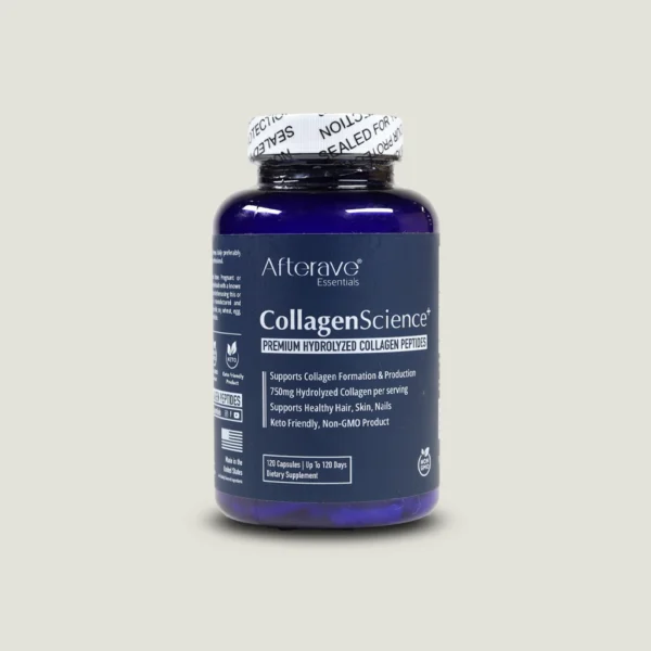 afterave-collagen-science-plus-120caps-front کلاژن ساینس پلاس افترایو 120 عددی