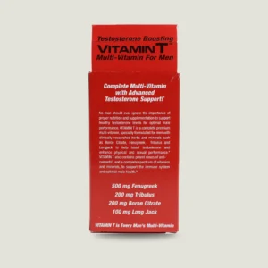 ویتامین تی ماسل مدز ۹۰ عددی | MuscleMeds Vitamin T Testosterone Boosting 8 توضیحات پشت جعبه مکمل ویتامین تی ماسل مدز در مورد پشتیبانی پیشرفته از تستوسترون و مقادیر شنبلیله، تریبولوس، بورون و لانگ جک