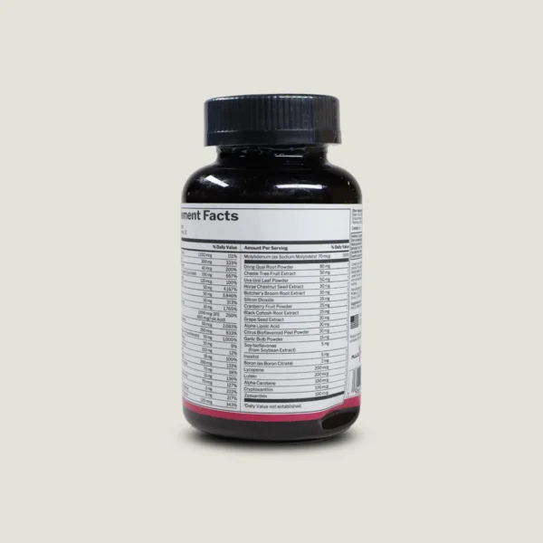 مولتی ویتامین زنانه رول وان 60 عددی | R1 WOMEN MULTI VITAMIN 2 ادامه جدول ارزش غذایی مولتی ویتامین بانوان رول وان شامل ترکیبات گیاهی مانند کرنبری، دونگ کوای و کوهوش سیاه