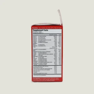 ویتامین تی ماسل مدز ۹۰ عددی | MuscleMeds Vitamin T Testosterone Boosting 9 جدول ارزش غذایی و لیست کامل ویتامینها، مواد معدنی و ترکیبات گیاهی مکمل ویتامین T ماسل مدز به همراه درصدهای نیاز روزانه