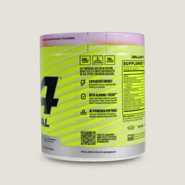 پمپ سی فور اورجینال | C4 ORIGINAL PRE-WORKOUT 3 ویژگیهای کلیدی پمپ C4 Original شامل انرژی انفجاری، عملکرد بالا و پپتیدهای هوش مصنوعی