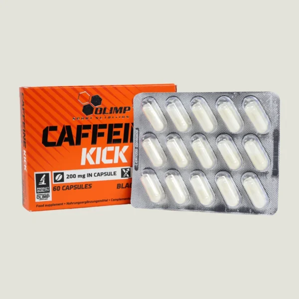 قرص کافئین الیمپ 60 عددی | Olimp Caffeine Kick 1 کپسول کافئین کیک الیمپ 60 عددی