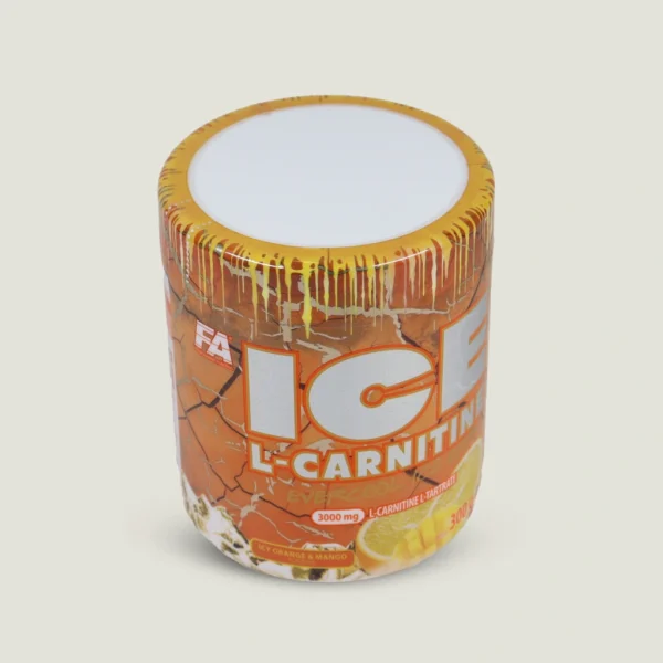 آیس ال کارنیتین پودری فا نوتریشن 300 گرم | FA ICE L-CARNITINE 3 FA ICE L-Carnitine 300g orange mango