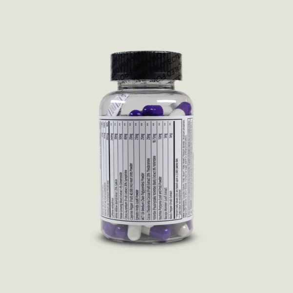 کپسول‌های بنفش و سفید متیل درن حاوی یوهمبین، سینفرین و فلفل کاین