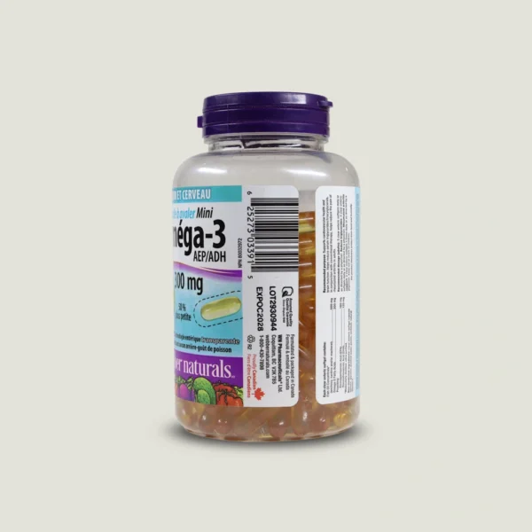 امگا 3 وبر نچرالز (180 عددی) | Webber Naturals Mini Omega-3 2 مکمل امگا ۳ مینی وبر نچرالز