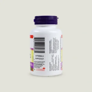اطلاعات برچسب پشتی ویتامین E کانادایی برند Webber Naturals