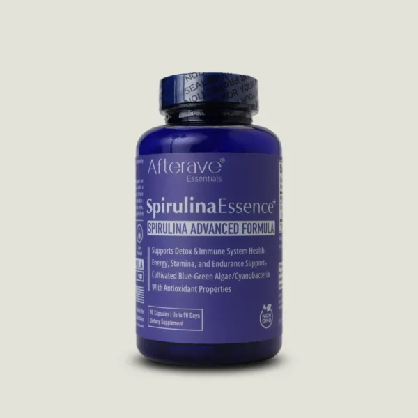 afterave-essentials-spirulinaessence-90-capsules مکمل کپسول گیاهی اسپیرولینا اسنس پلاس افترایو اسنشالز ۹۰ تایی اصل