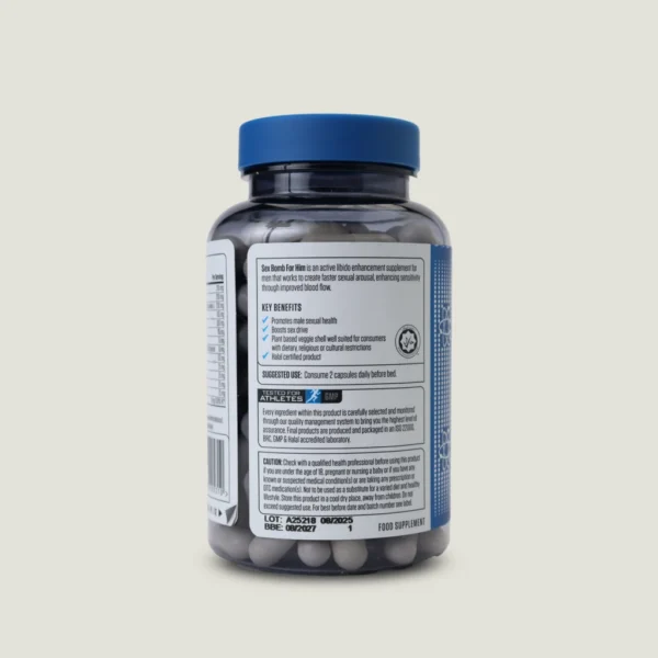 کپسول سکس بمب آقایان اپلاید ناتریشن 120 عددی | Applied Nutrition Sex Bomb 3 دستور مصرف روزانه ۲ کپسول قبل خواب مکمل سکس بمب مردانه انگلیسی