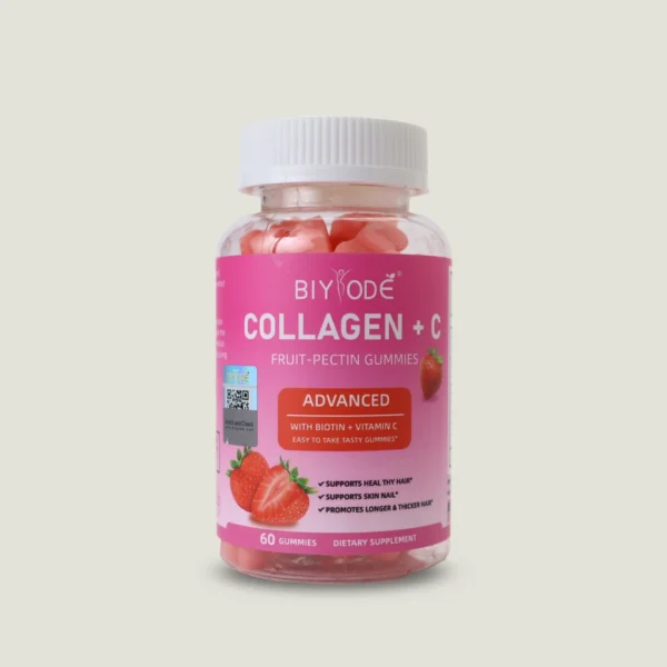 biyode-collagen-c-biotin-60-gummies پاستیل کلاژن و ویتامین سی بیود ۶۰ عددی اصل آمریکا