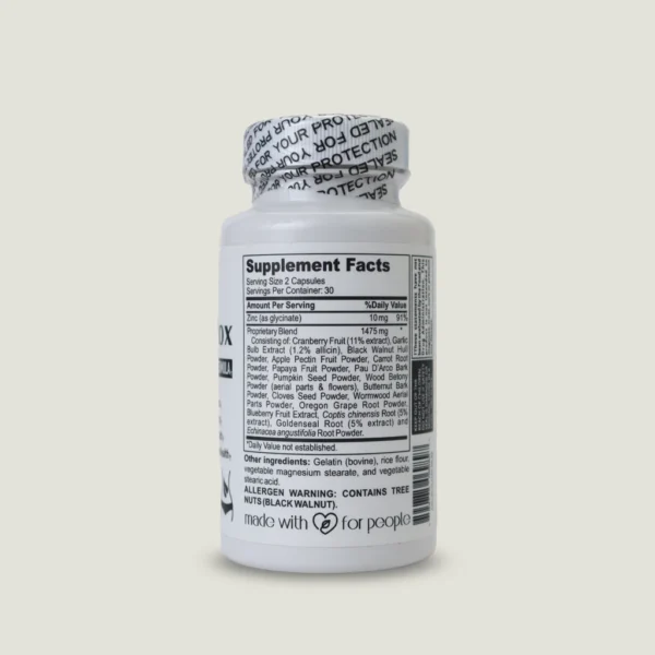 کپسول سمزدایی پیشرفته اسپارک دیتوکس افترایو | SparkDetox Advanced Formula 2 جدول ارزش غذایی و ترکیبات گیاهی مخلوط اختصاصی کپسول SparkDetox