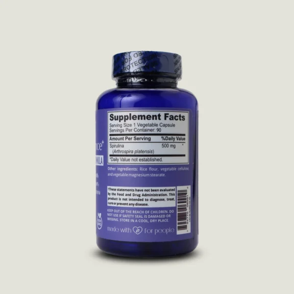 کپسول اسپیرولینا اسنس پلاس افترایو | SpirulinaEssence+ Afterave 2 جدول ارزش غذایی و میزان دوز خالص جلبک اسپیرولینا کپسول SpirulinaEssence+