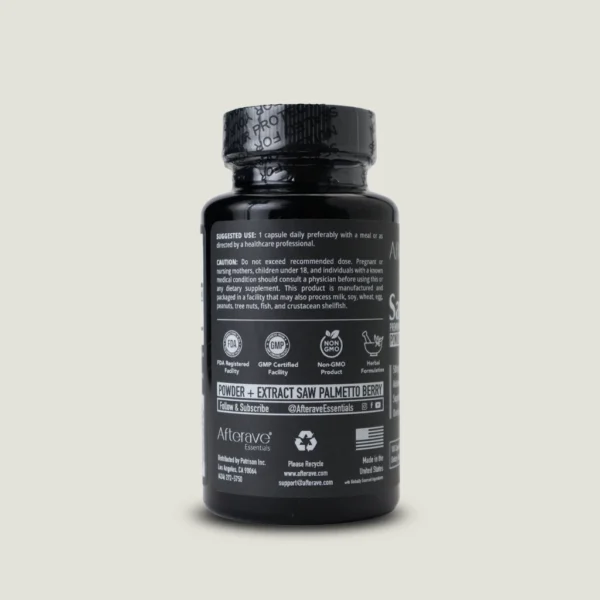 علائم و گواهی‌های کیفی FDA، GMP و Non-GMO روی بدنه مکمل ساوپالم