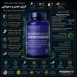 Home 206 اطلاعات کامل کپسول اسپیرولینا افترایو اسنشالز
