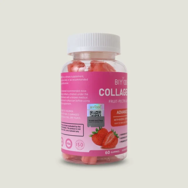 پاستیل کلاژن و ویتامین سی بیود 60 عددی | BIYODE Collagen + C 2 هولوگرام اصالت و آدرس سایت رسمی کمپانی تولیدکننده روی پاستیل کلاژن بیود