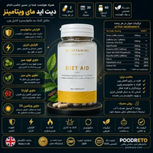 Home 208 کپسول دایت اید مای ویتامینز 60 عددی Myvitamins Diet Aid